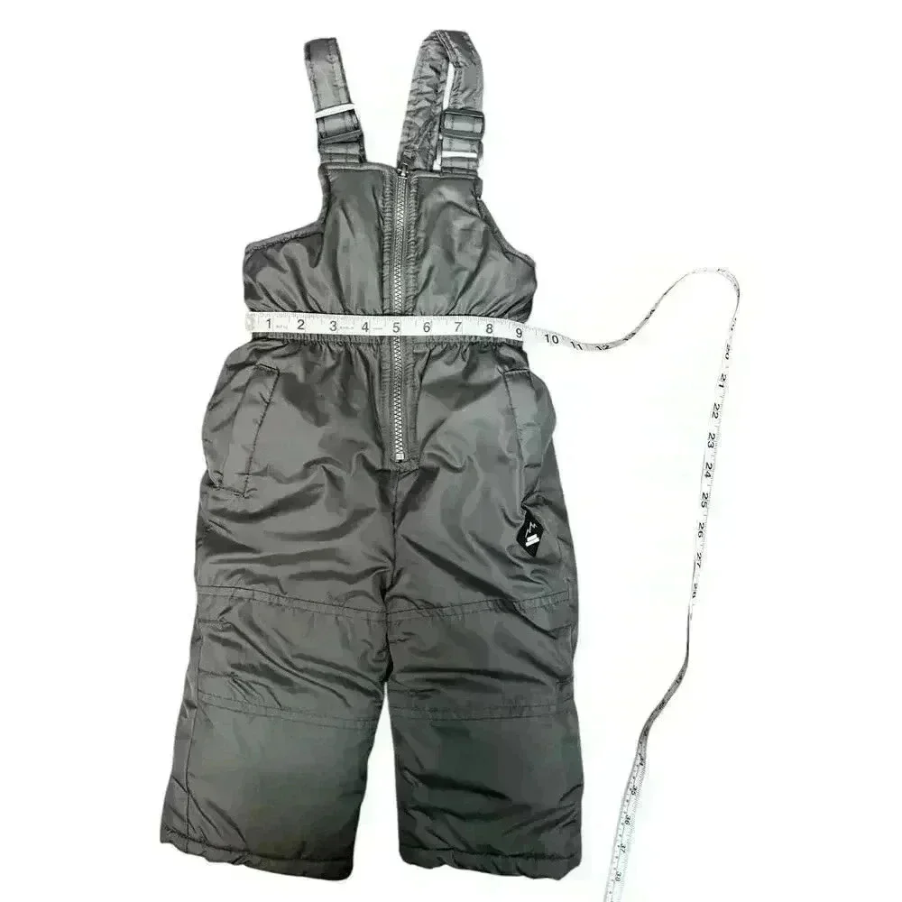 Ixtreme Outfitters Kids Sz 12M Gray Snow Pants Overalls Ski Bib